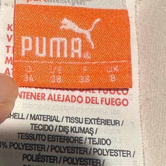 PUMA Barbie Hot PINK & White Mini Skort. SZ 4 Pleated Invisible Zip 2 Pockets - Picture 9 of 16